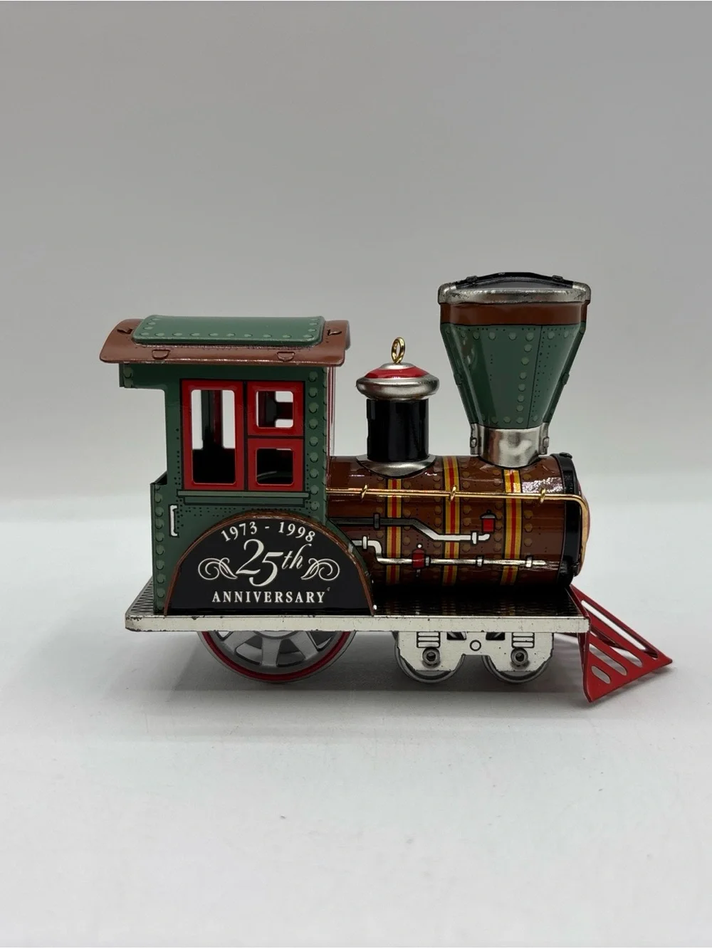 Hallmark Keepsake Ornament 1998 Vintage 1988 Tin Locomotive Anniversary Edition
